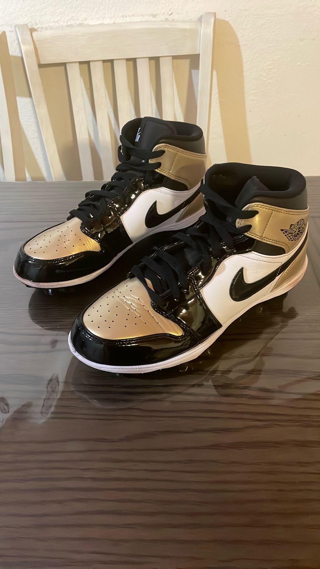 Jordan 1 Men Mid Football Cleats Size 9.5