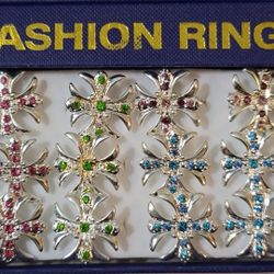 Adjustable Fashion Rings 12 Ct Per Set New In Package 