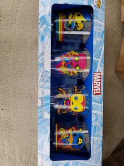 Brand New set of 4 Marvel black-light glasses from Funko.