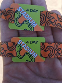 Sonic Temple 4 Day Wristbands @ Venue NOW