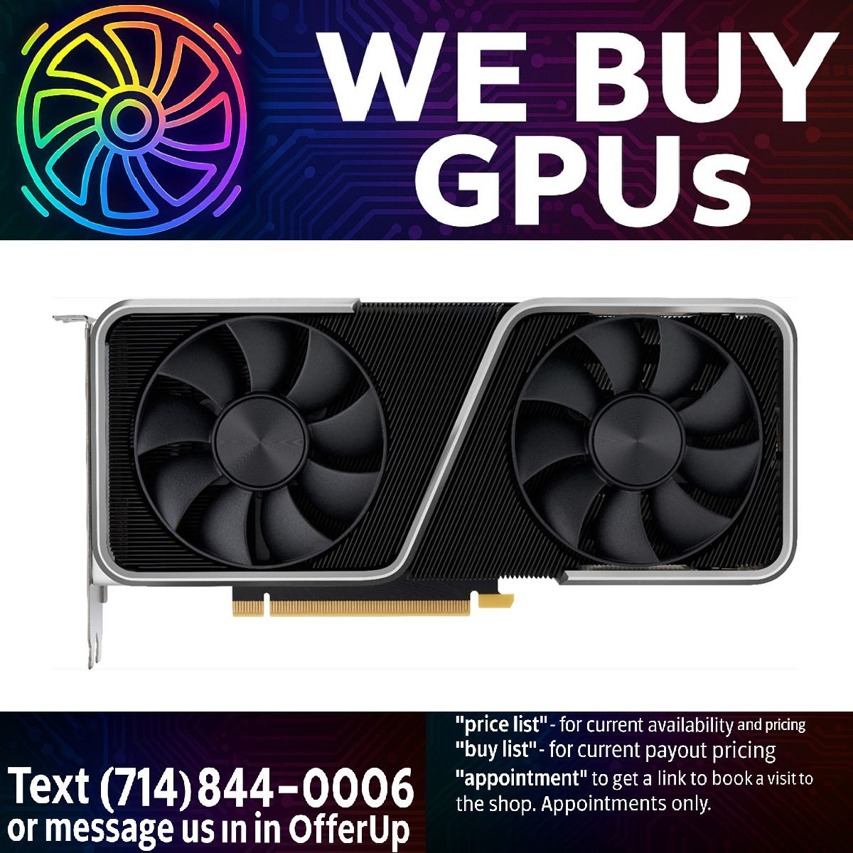NVIDIA GeForce RTX 3060 Ti Founders Edition - Professionally Refurbished - 3 Month Warranty - Local Business - Fixed Price