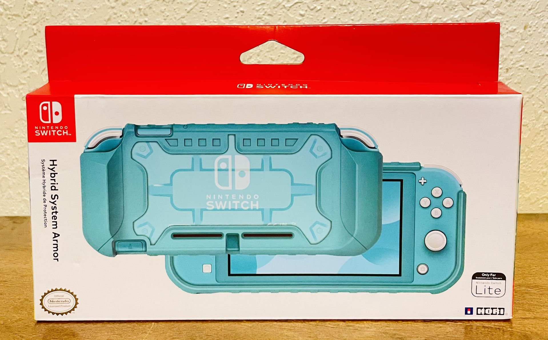 Nintendo Switch Hybrid System Armor ( Clear/ Turquoise) 