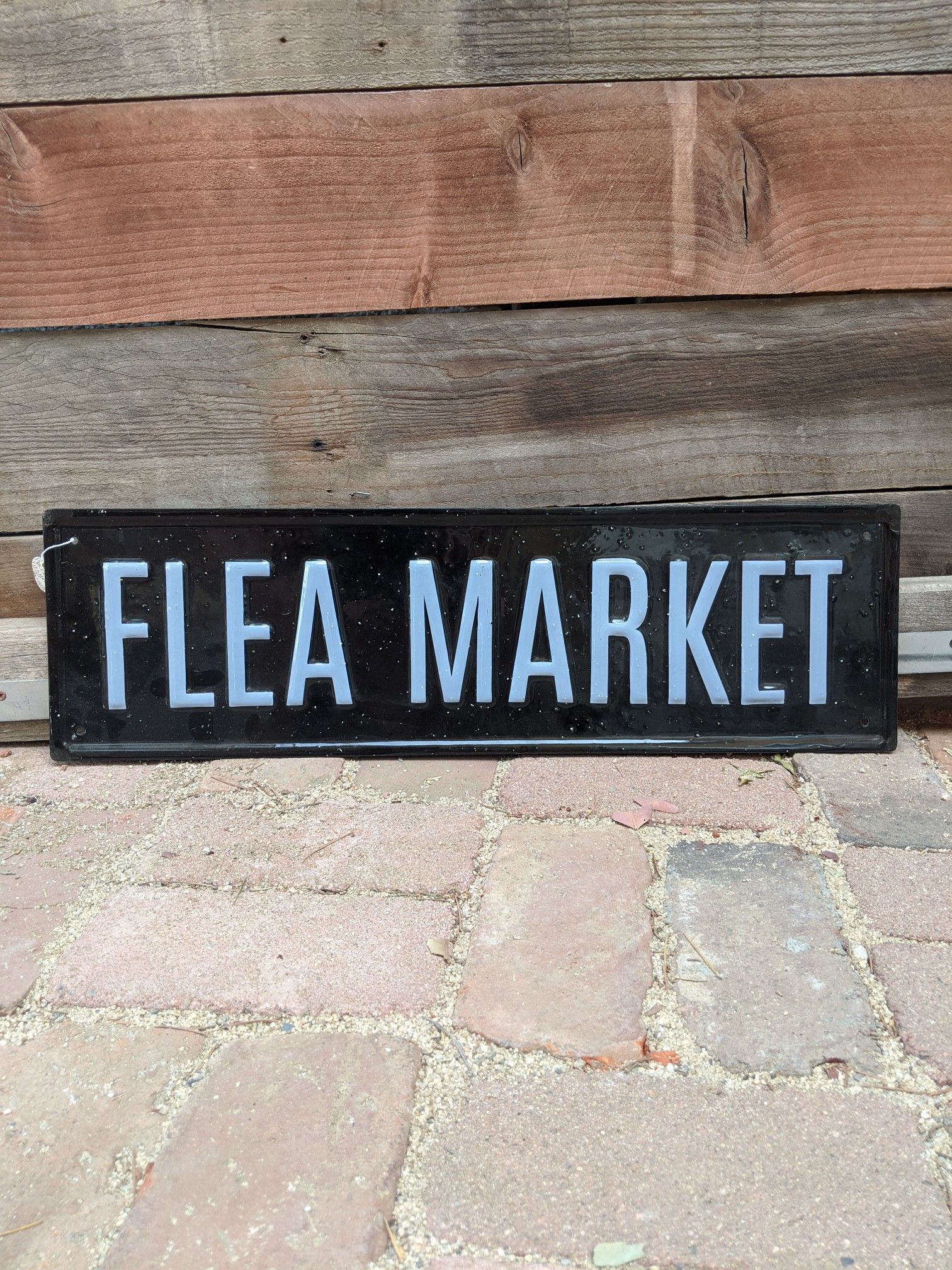 Flea Market enamel sign - Vintage reproduction