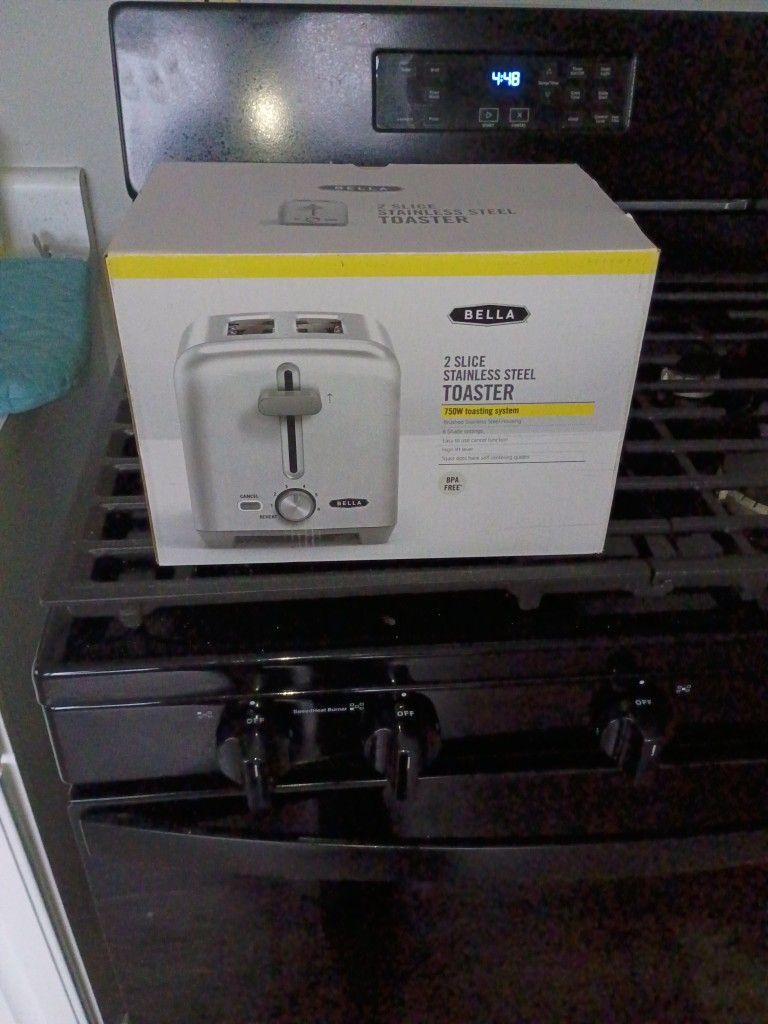 2 Slice Stainless Steel Toaster 