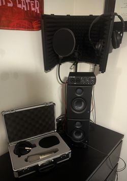 Recording Studio Equipment Starter Kit Interface Speakers Microphone 