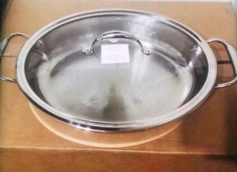 Princess House Cacerola Ovalada TRI-PLY de 4 qt.