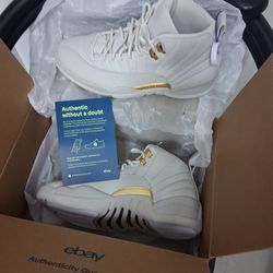 BRAND NEW! Air Jordan 12s Phantom White Retro Size 10.5