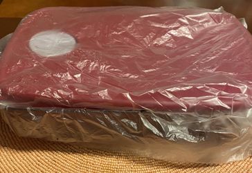 Tupperware Rock N serve Ruby Red container (New)