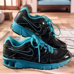 Nike REAX Rocket 2 Women’s Athletic Running Shoes Sz 6.5 Black Teal Sneaker EUC
