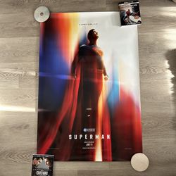 Superman 2025 Movie Theatre Poster