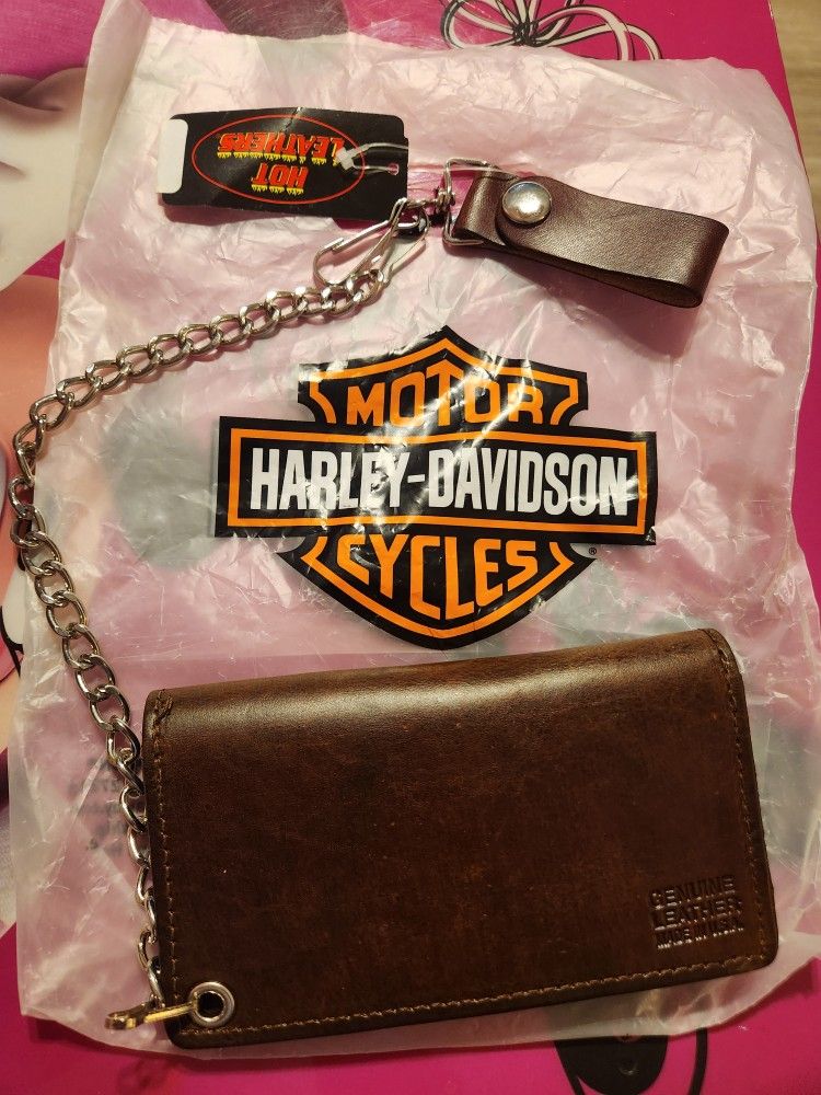 Harley Davidson Brown Leather Wallet