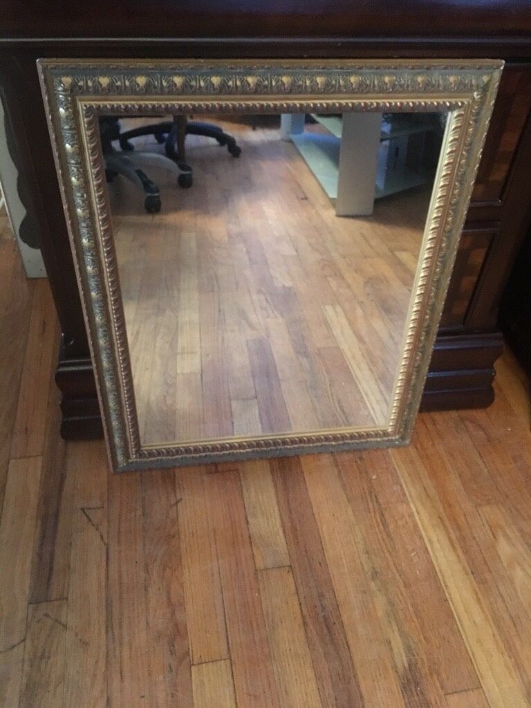 Wall Mirror with Gold Frame