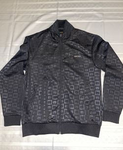 Debossed Bear Check Track Jacket