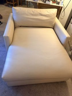 Faux Leather Lounge Chair