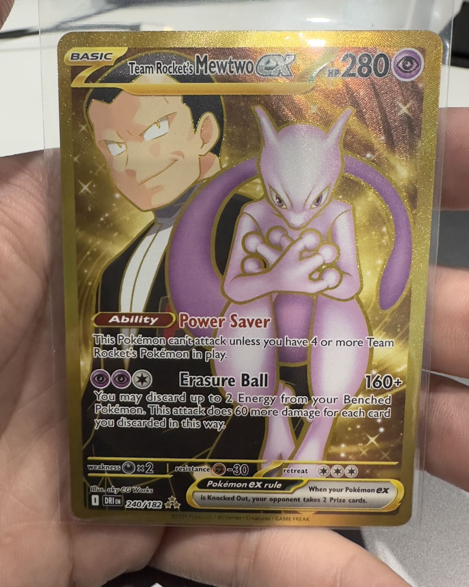 Team Rocket's Mewtwo ex - 240/182 - SV10: Destined Rivals (DRI)