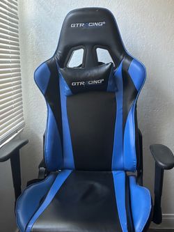 GTRacing Gaming Chair Black and Blue