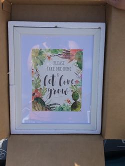 Frame with wedding message