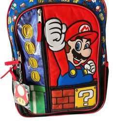 NWT Super Mario Bros. - Kids' 16" Backpack  Multi