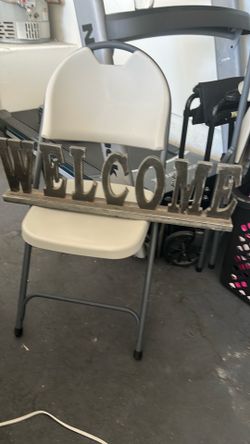 Rustic Wooden Welcome Sign