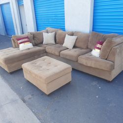 Beautiful Sectional Couch With Ottoman very nice