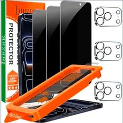 3 Pack Privacy Screen Protector for iPhone 17 Pro Max