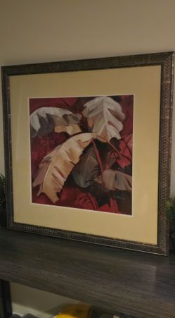 Original Carol Hallock Signed Painting — Large 38x38 — Professionally Framed