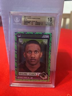 Michael Penix Jr. 2024 Score Halloween Rising Stars RC BGS 10