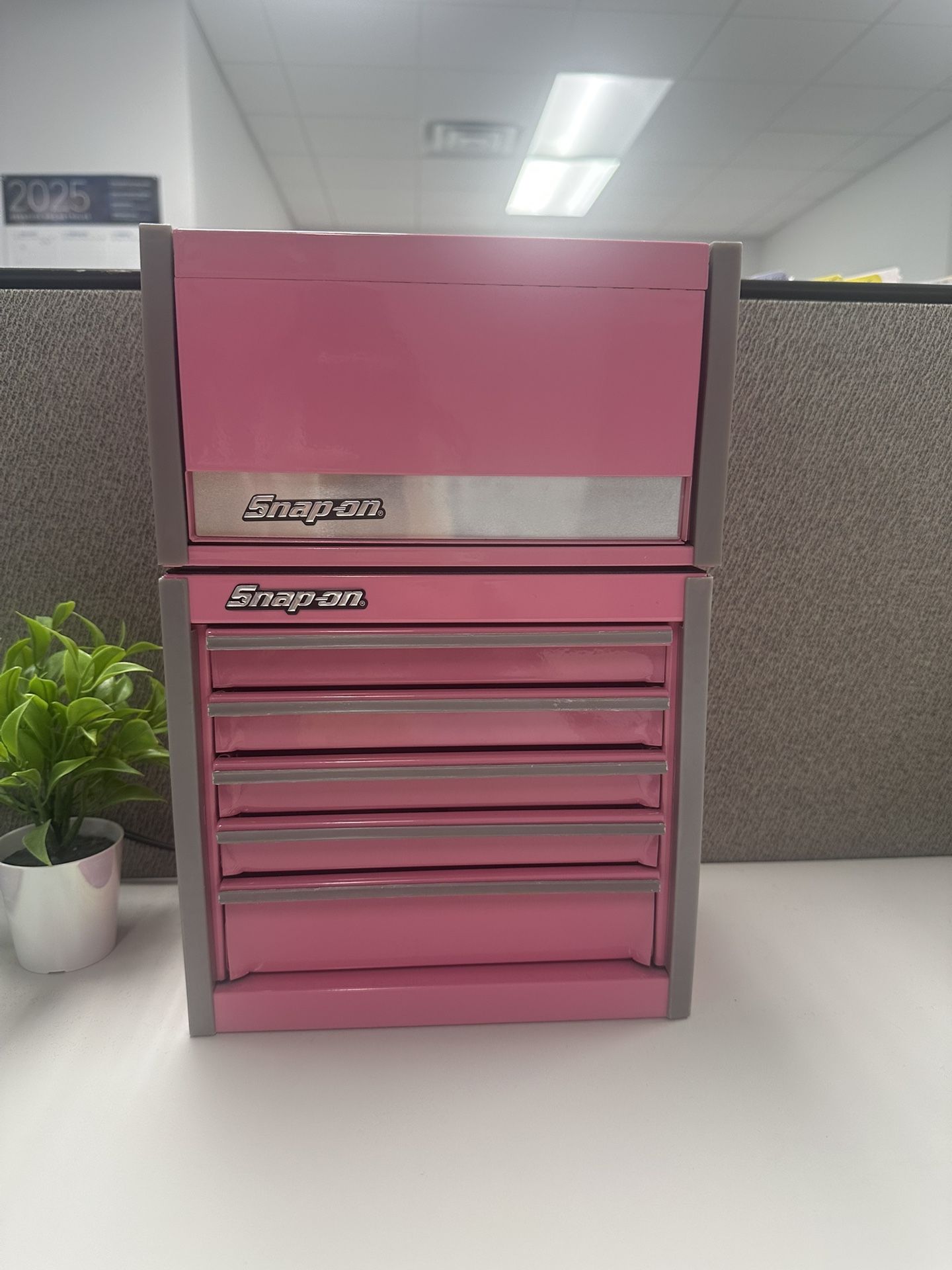 Pink Miniature Snap-on Tool Box
