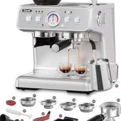 Espresso Machine With Grinder 20 Bar Semi Automatic Espresso Machine With Steam Wand 