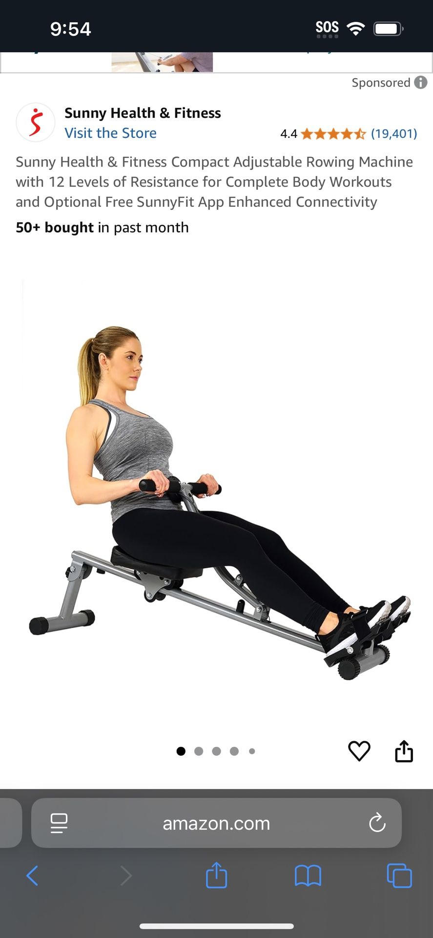 Compact Rowing Machine