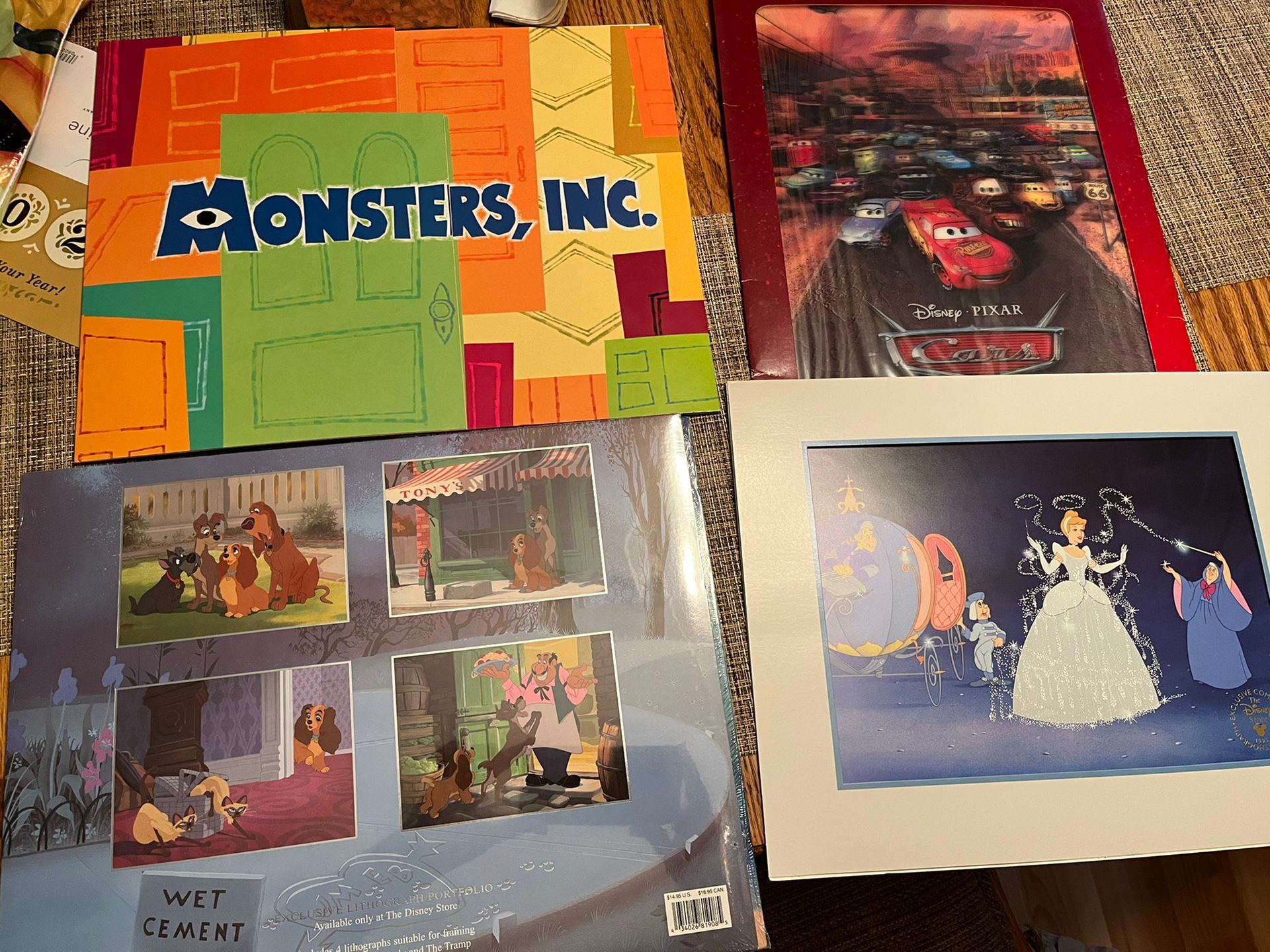 Disney Lithographs, Sold all together Or Separate