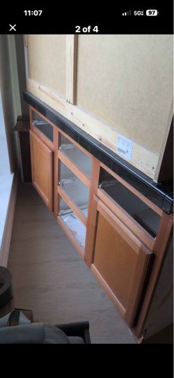 Lower Wood Cabinets!
