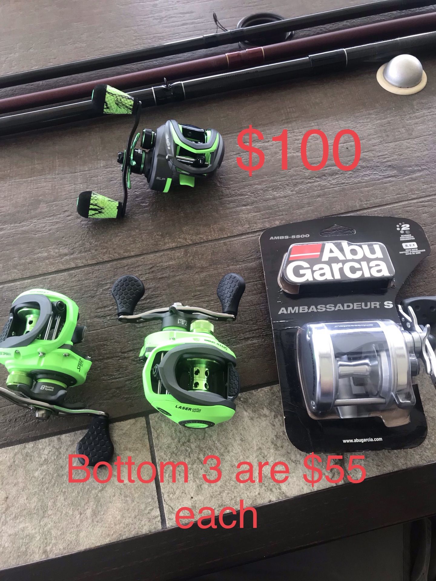 Fishing Reels ~ Lews ~ Abu Garcia ~ New !!