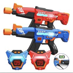 Rechargeable Laser Tag Guns Toys Set of 2