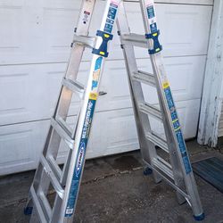 Adjustable A frame ladder