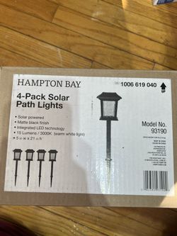 Parkwood 14 Lumen Bronze 2-Tone Finish LED Weather Resistant Outdoor Solar Path Light with Glass Lens (4-Pack