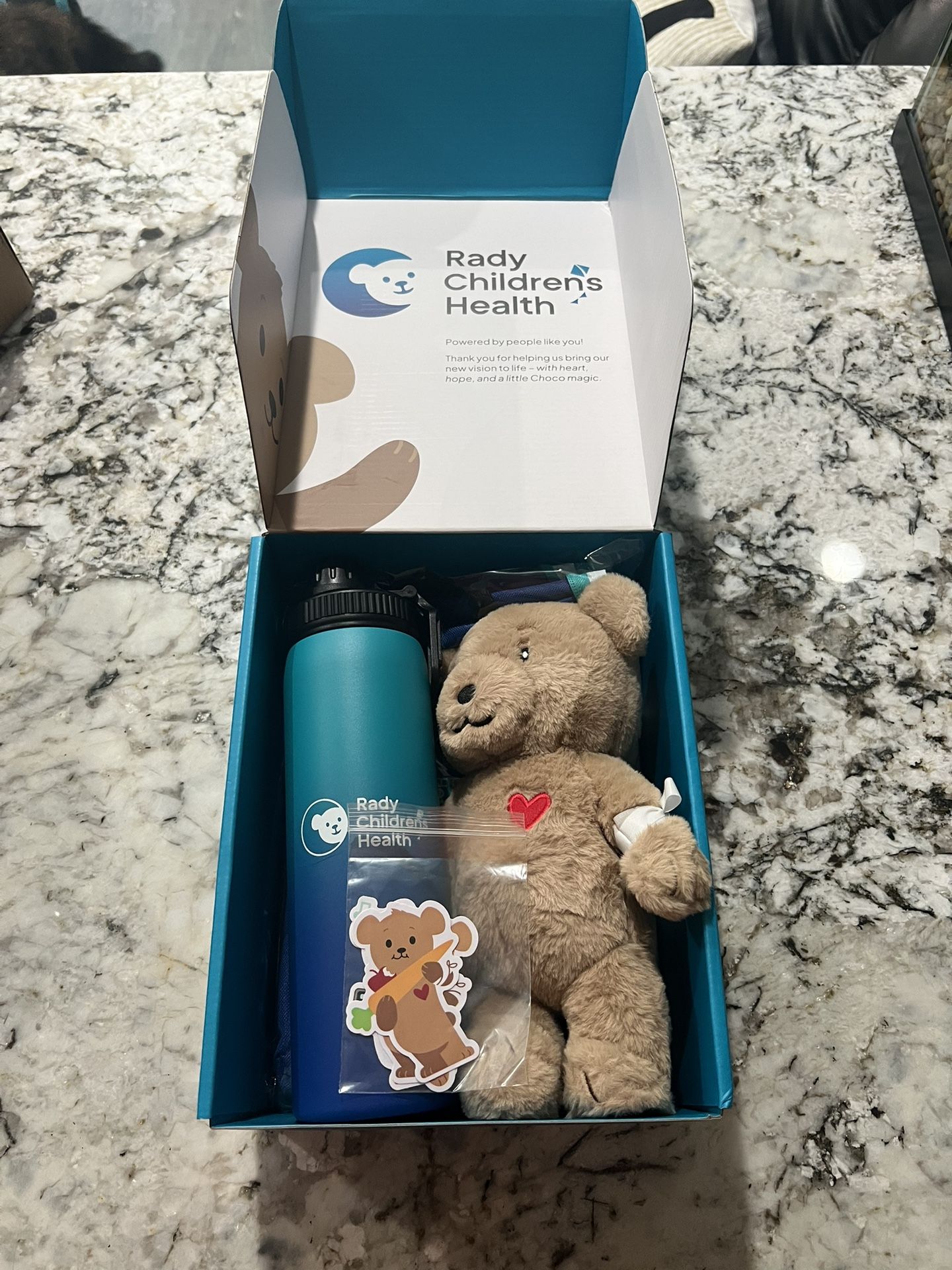 Rady Children’s Hospital Gift Box (Stuffed Animal, Tumbler, Stickers, and Lunch Pale)