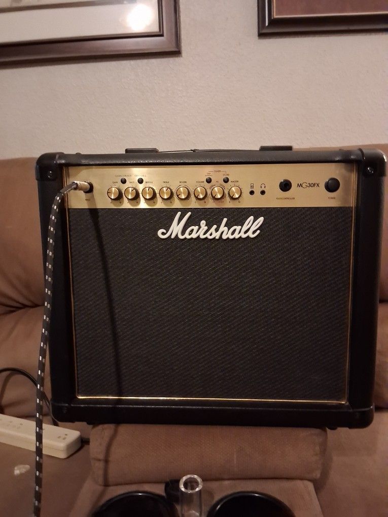 Marshall MG30FX 70Watt Guitar Amp AND Washburn Oscar Schmidt Delta Blues guitar