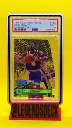Kobe Bryant 1998 Topps Stadium Club Triumvirate Illuminator #T2A PSA 9
