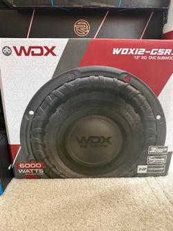 DB Drive WDX12-G5R 12" DVC Subwoofer 6000W