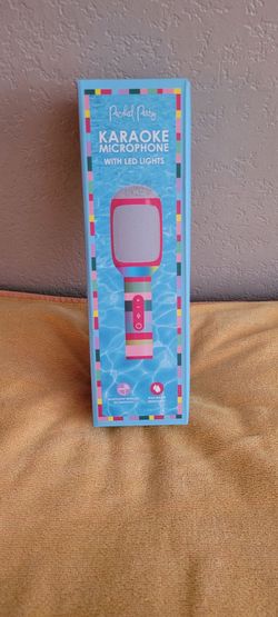 karaoke  microphone with led lights-water resistant