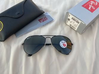 Polarized Lenses Aviator 3025 Sunglasses Black 