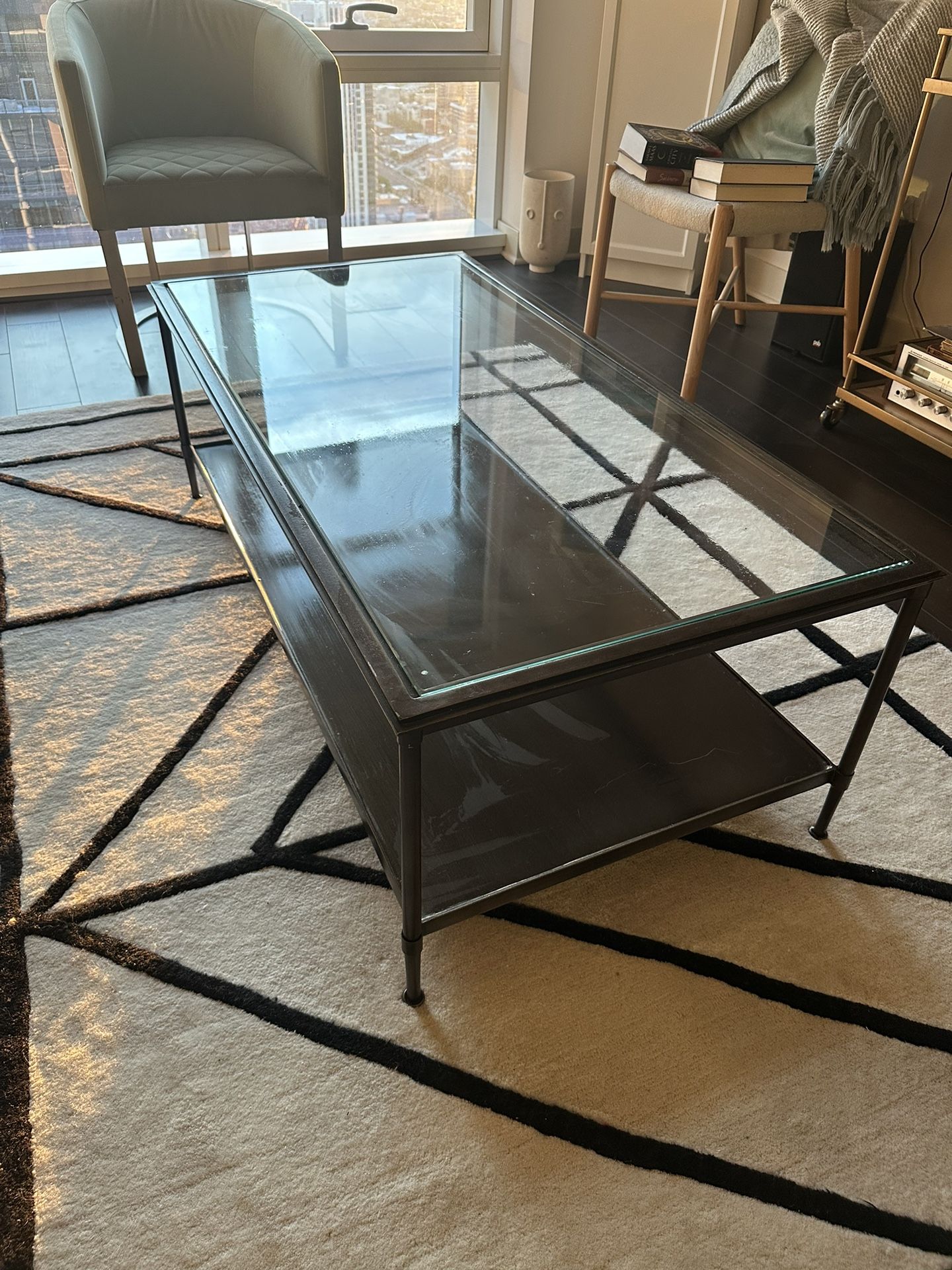 Glass Top Coffee Table
