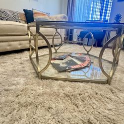 Z-Galleries Gold finish cocktail and side table