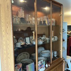 Large China Cabinet - Will Be Empty - Has Light
