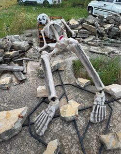 Broken 12 foot skeleton