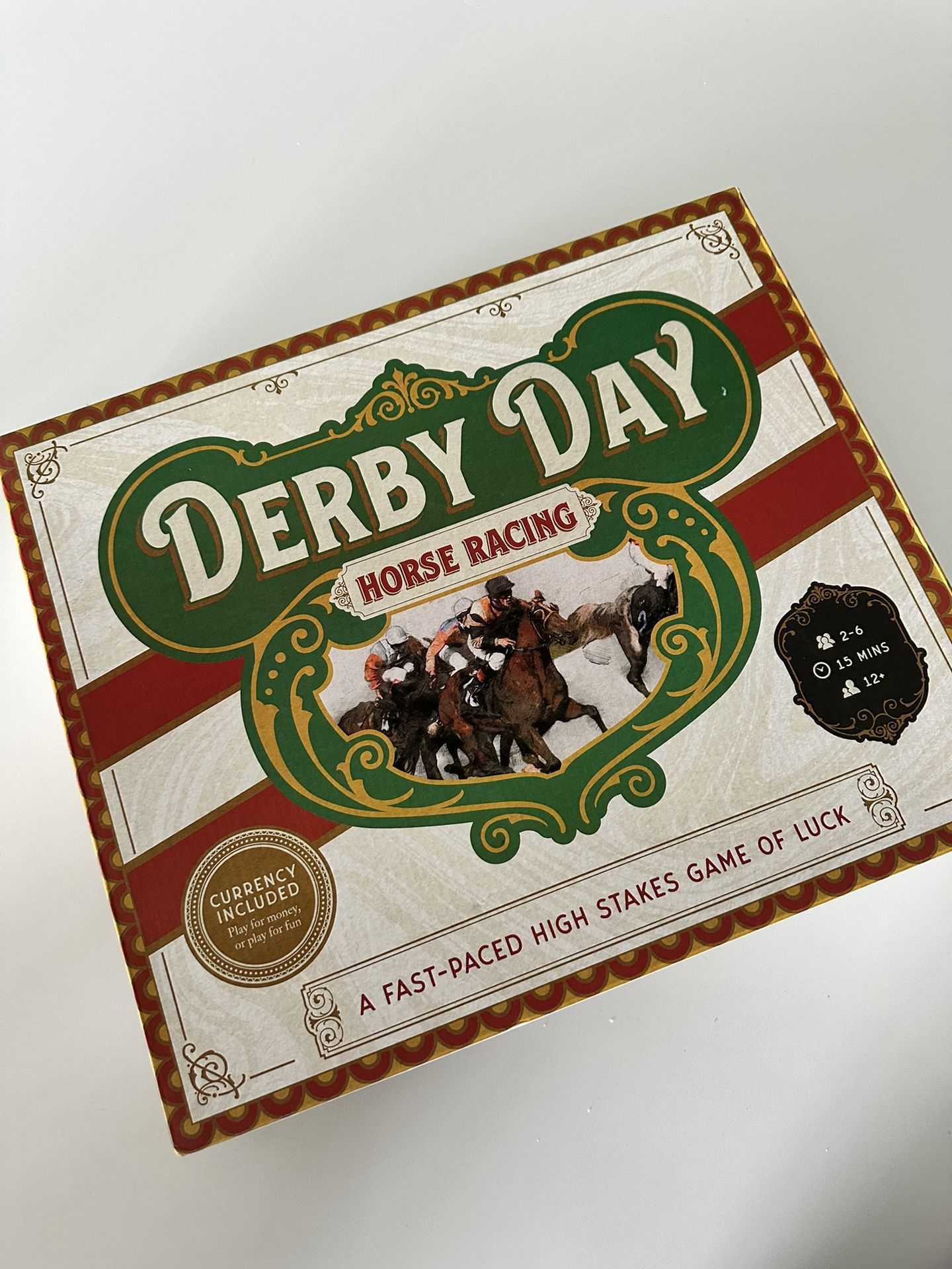 Brybelly Derby Day Horse Racing Board Game - Fast Paced Game, New! Unused!