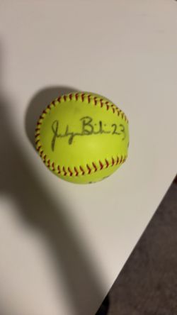 Signed Jocelyn Briski Softball