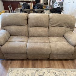 Power Reclining Sofa And Loveseat Set