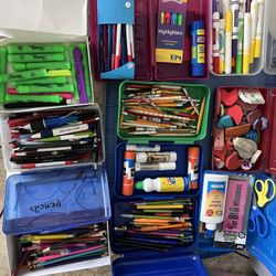 Lots Of School Supplies,clothes,backpacks,lunchboxes,